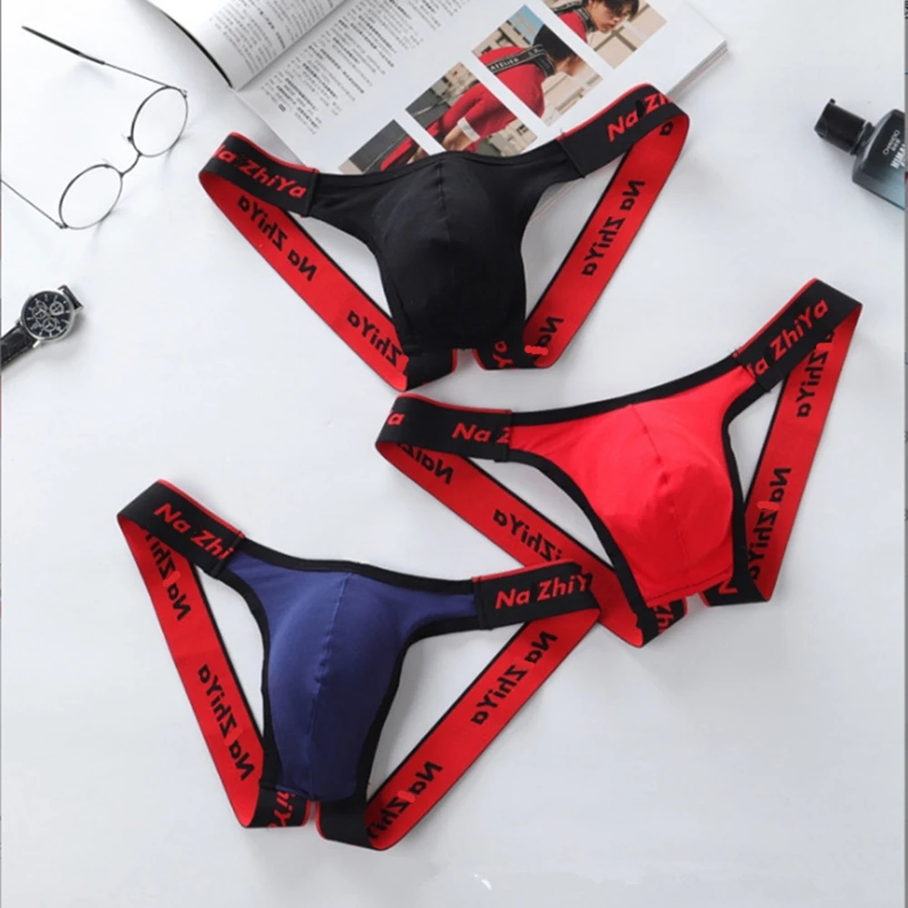 

Men Sexy Open Butt Bulge Pouch Thong Sexy Tоy For Men Gay Sissy G-string Cotton Wide Waist Mens Sexy Underwear Stretch Panties