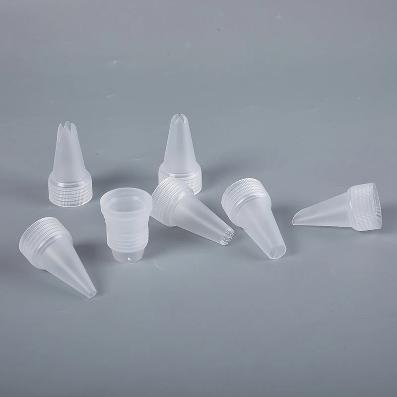 Plastic Piping Icing Nozzles Flower Nozzle Cupcake Simulation Cream Glue Cake Decorating Pastry Tips Baking Tools