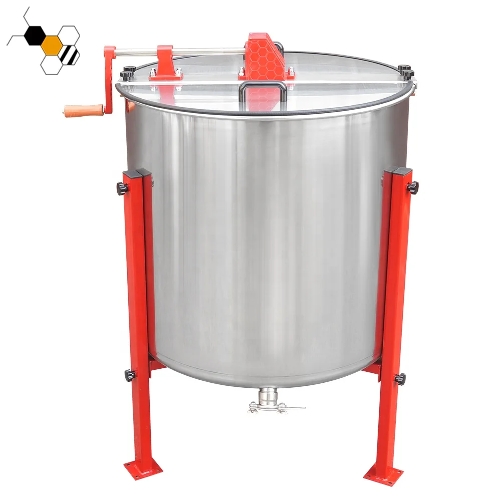 

8 Frames Extractor De Miel Manual Radial Stainless Steel Basket Part Honey Extractor Extraction Machine
