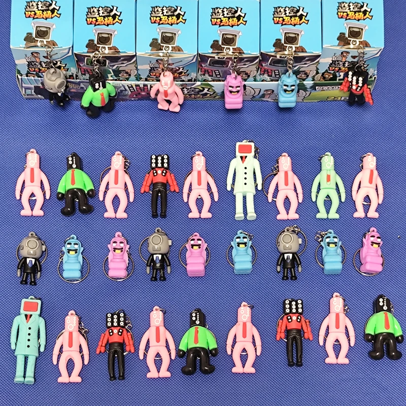 Skibidi Toilet Figurines Blind Box SetAction Figures Toys Game Character Card  Model Kawaii Anime Collection Dolls Kids Gifts