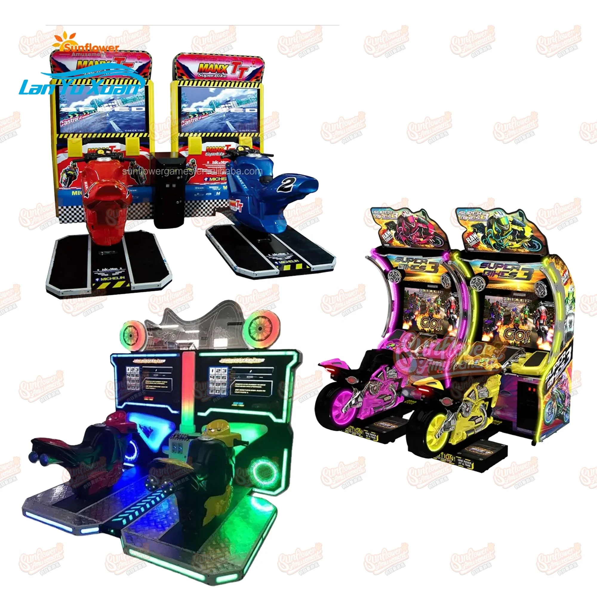 Amusement Game Machine Multiple Styles Highly Profitable Driving Simulator Coin Operated Games Motor Racing Game Machine