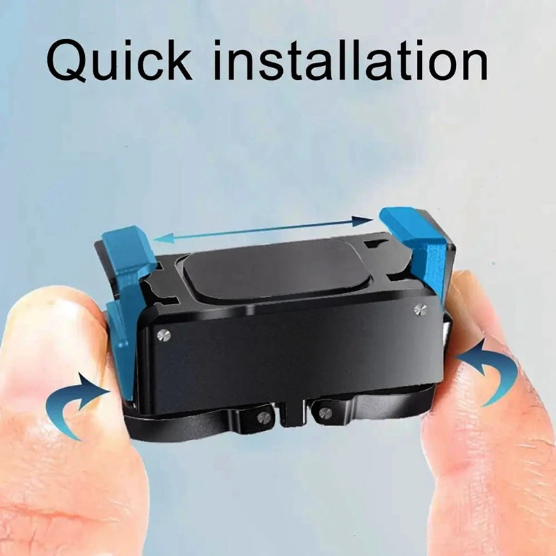 Quick Release Bracket para Dji Osmo Pocket 3, Quadro de Expansão, Handheld Gimbal, Acessório Câmera Ação, Black Metal, 1 Pc