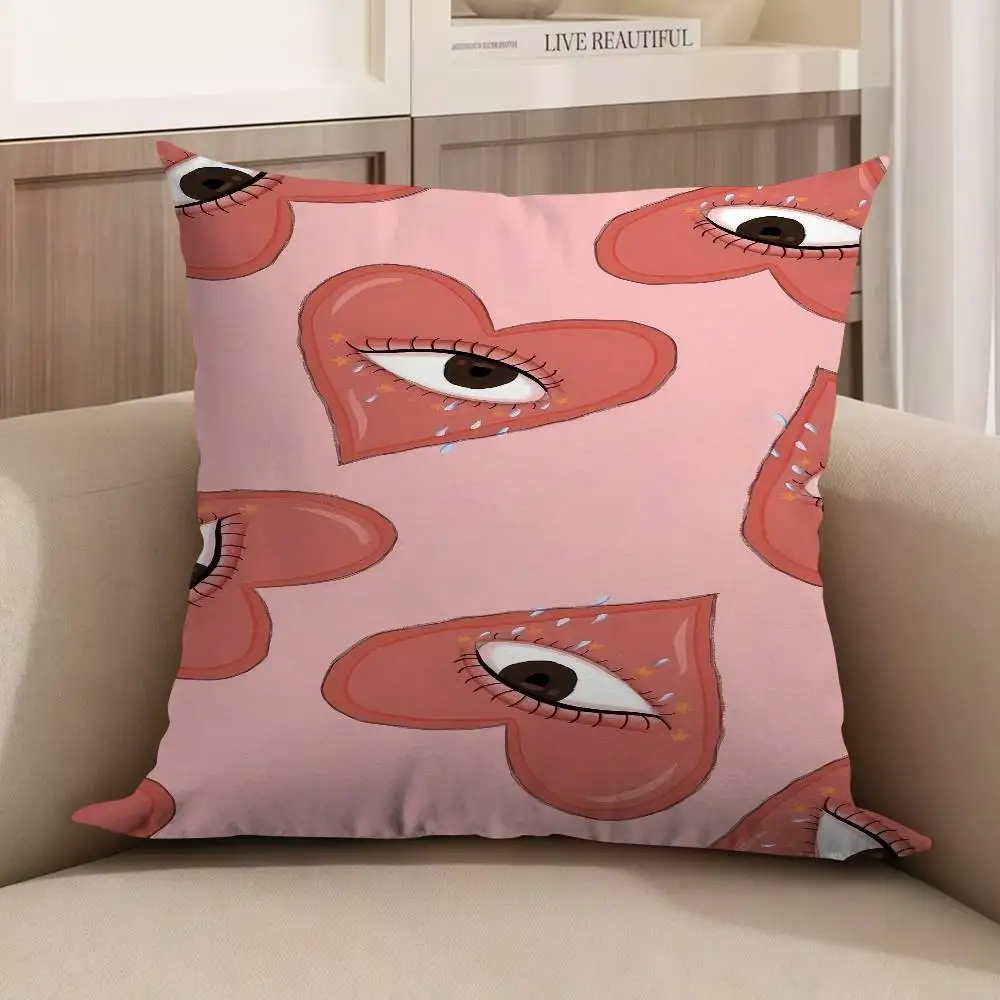 

Heart - Eyed Pattern Pillowcases Home Bedding Decorative Pillow Cover Wedding Super Soft Pillow Case