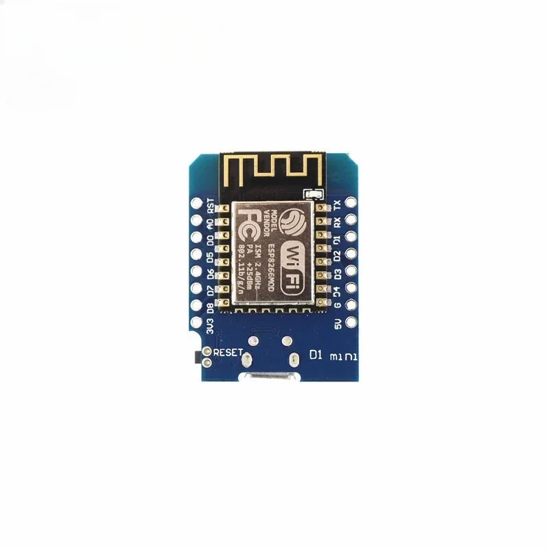 10 Uds D1 Mini-Mini ESP8266 WIFI Placa de desarrollo de Internet de las cosas NodeMcu 4M Bytes Lua basado en WeMos