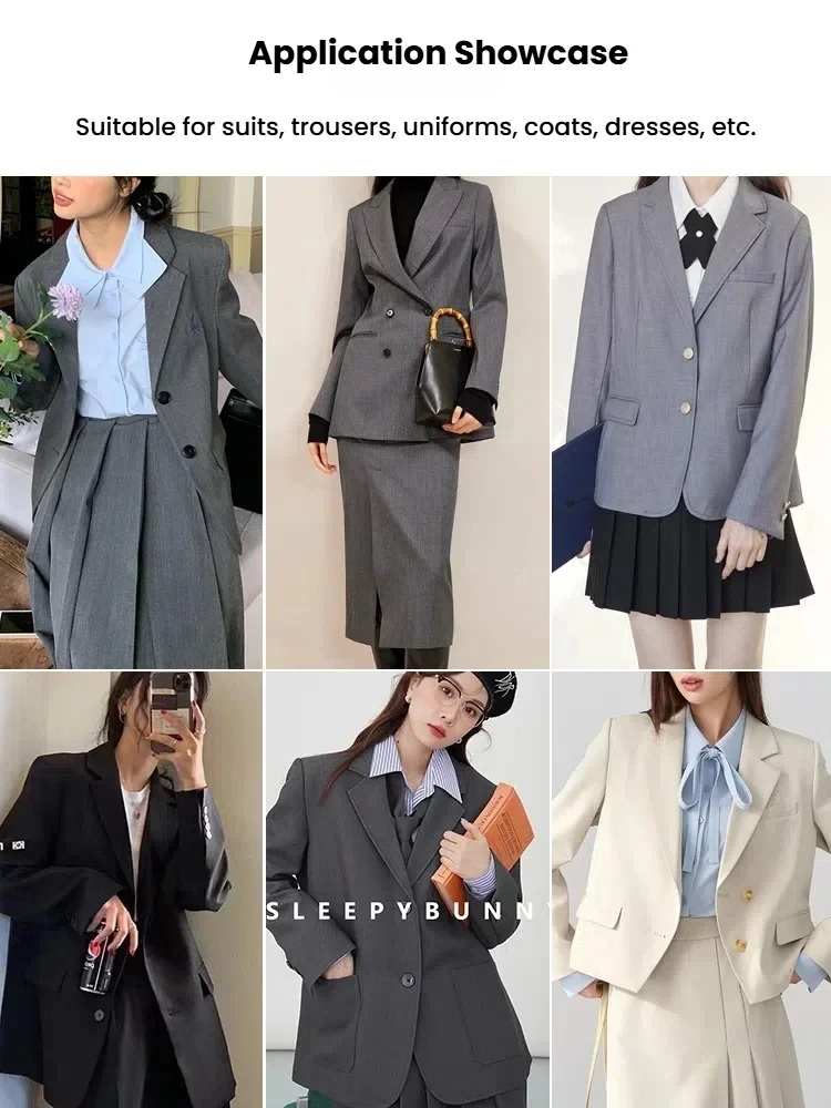 ملابس العمل سترة النسيج الرجال البدلة السراويل مطوي تنورة موحدة المواد المرأة مجموعة ربيع الخريف #3