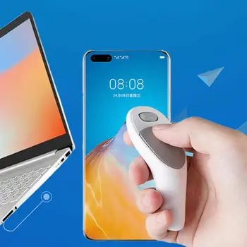 엄지 마우스 부드러운 페이지 넘기기, 10m 범위, 미끄럼 방지 휠 리모컨, 블루투스 호환 V5.0 무선 마우스, PC 공급 장치, 1 세트  Best5