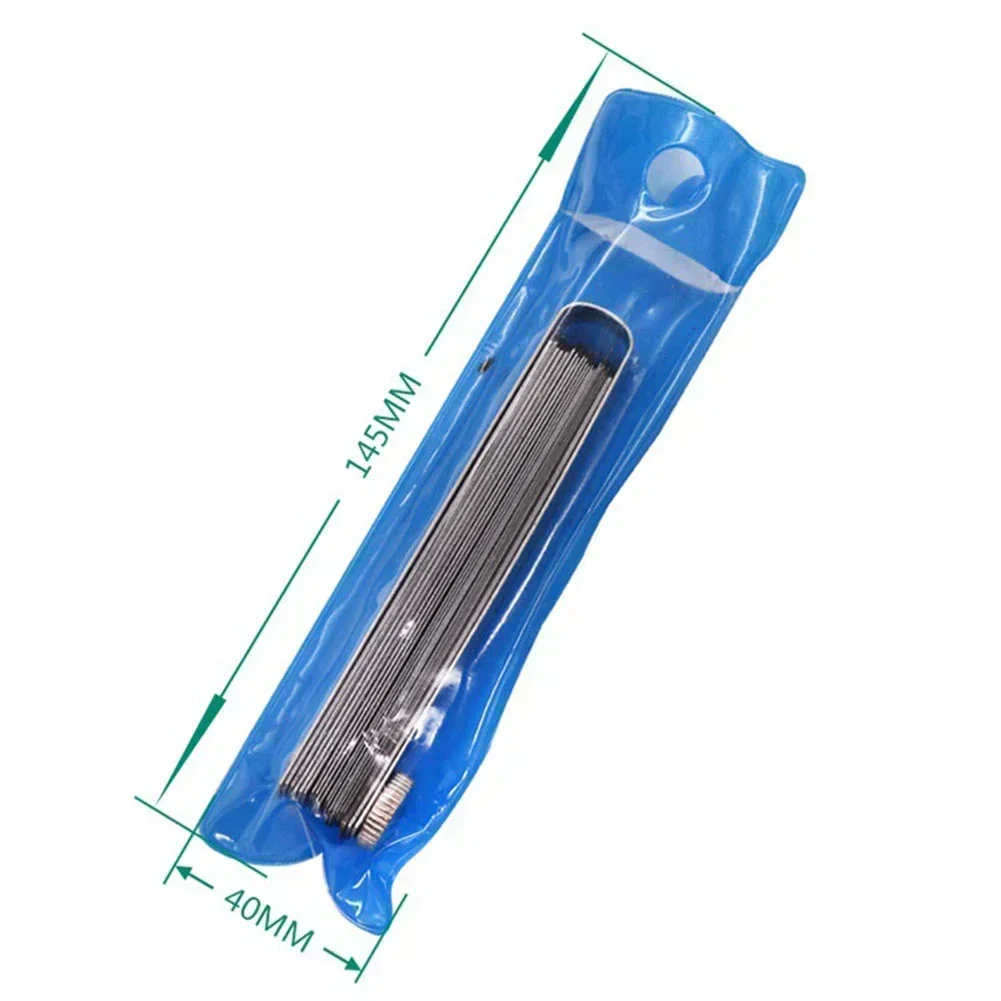 32 Blades Feeler Gauge Stainless Steel Metric 0.02-1.00mm Gap Filler Tune Up Gauge Filler Gauge Valve Clearance Measurement Tool