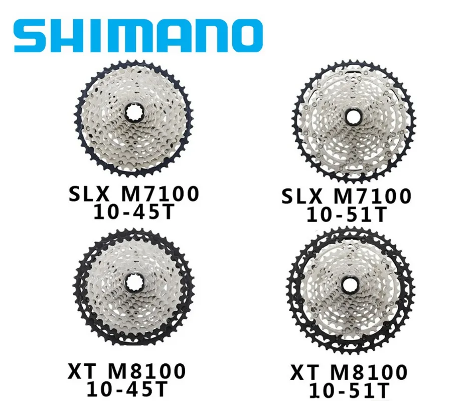 

Shimano DEORE SLX XT XTR Series Cassette M7100 M8100 12s For Mountain Bike Riding Parts 12 Speed 10-51T 10-45T