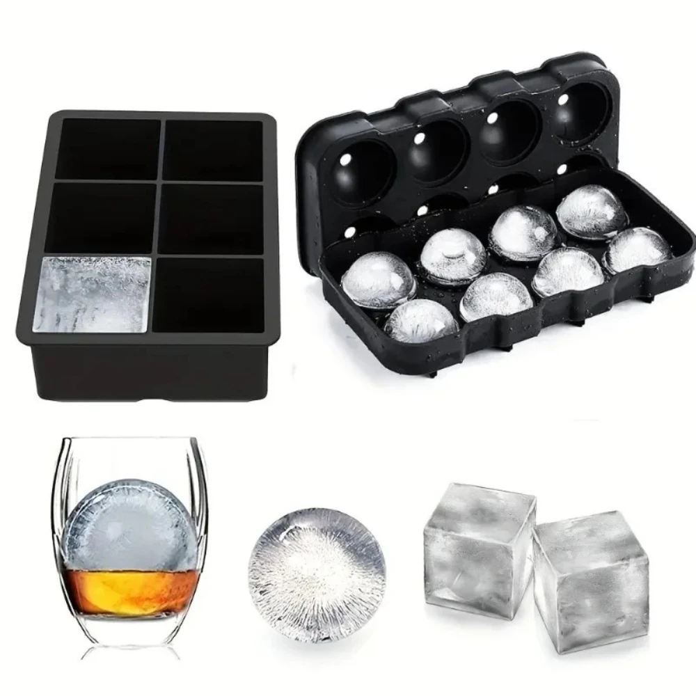 15Grid Silicone Ice Cube Mold Tray with Lid Food Grade Easy Release Freezer Ice Maker Kitchen Barware Tool for Cocktail
