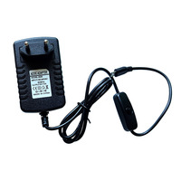 5V 3A Power Supply Adapter with Switch Button Micro USB Port Fast Charger Replacement for Raspberry Pi 3B 3B+ 3 Model B+ Plus