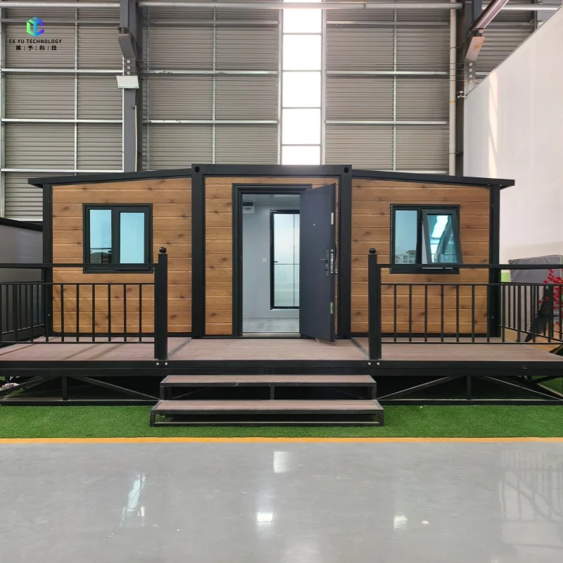 High Quality Double Wing Expandable Container House Prefab Modular Home Foldable Living Space for Outdoor Hotel Office Villa