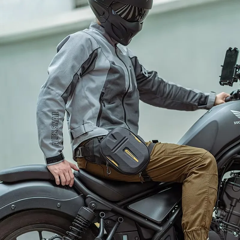 Motorcycle Rider Leg Bag Hard Shell Fanny Pack Motorcycle Cross Bag Men's Chest Bag Motorcycle Travel Equipment