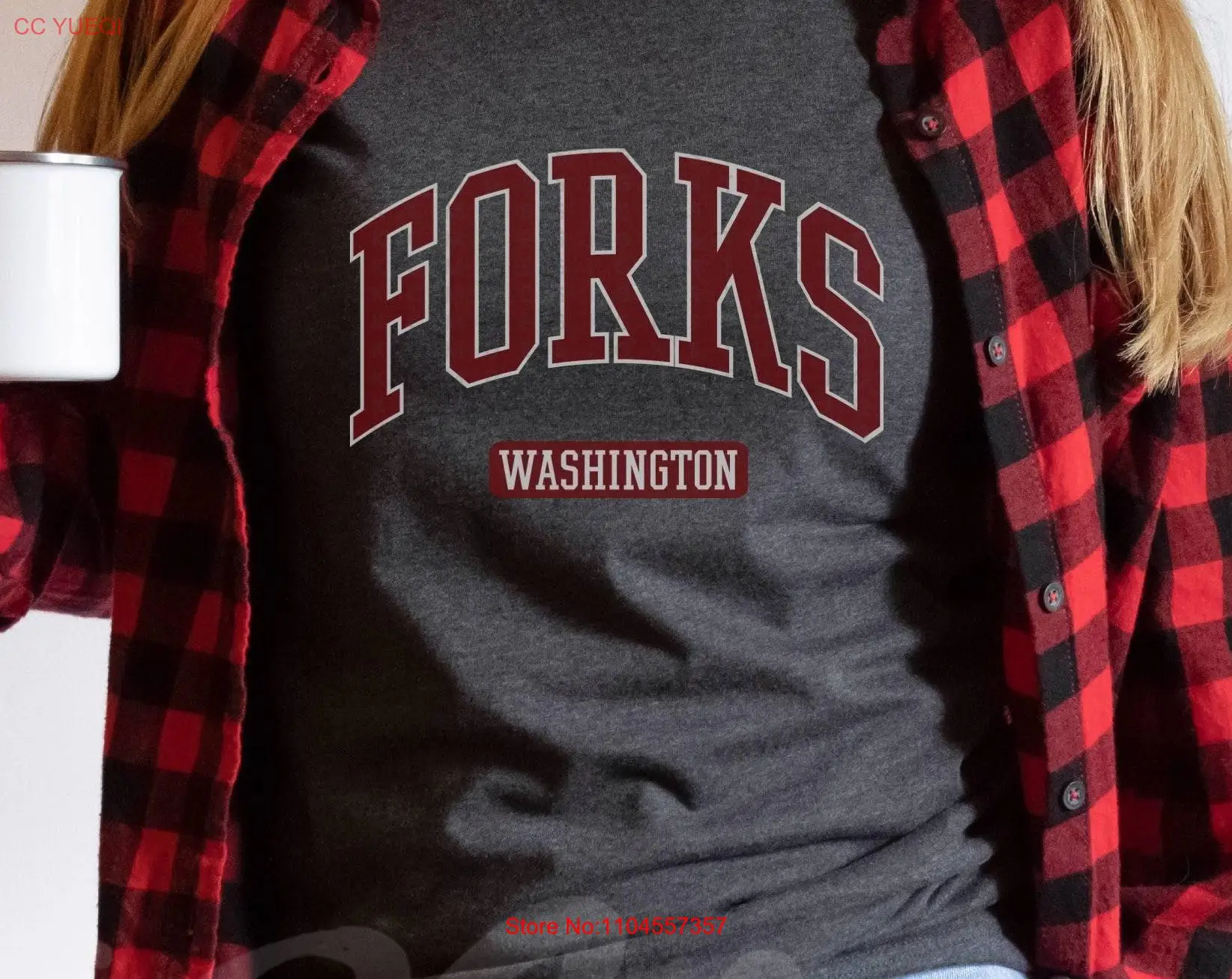 Forks Washington Crewneck T Shirt Team Edward Sweater Saga Cullen Baseball Retro Vintage Thunderball