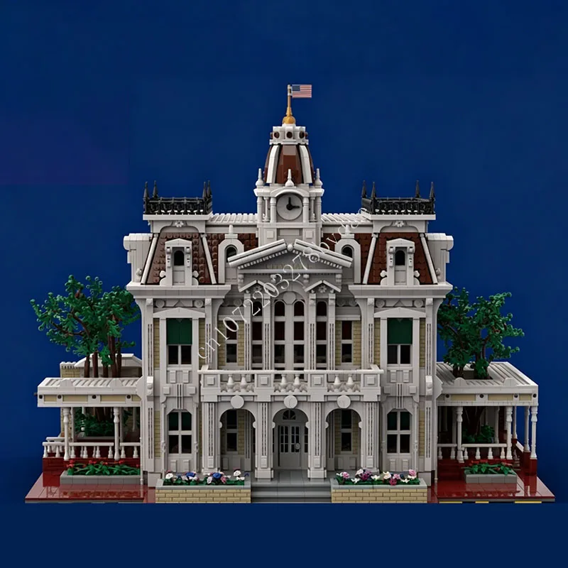 

14083 PCS European City Hall Modular Building Blocks Model Street View Assembly Educational Toy Gift For Adults Home Decoration