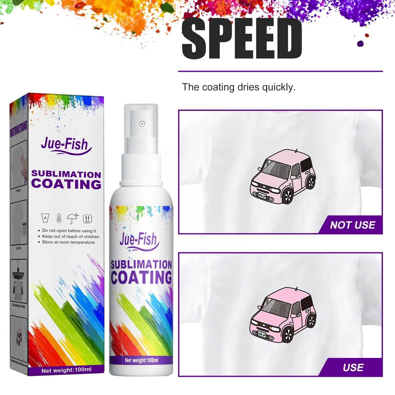 Sublimation Coating Spray For Cotton T-Shirts, All Fabric Includes Canvas, Carton, Tote Bag With High Gloss Finish And Quic J2J0