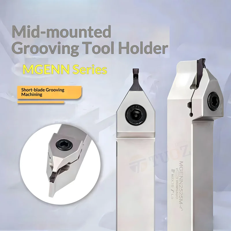 

Держатель для токарных инструментов с центральным креплением и коротким креплением TUOZ MGENN 2020/2525-2/3/4/5/6, антивибрационный, для ЧПУ