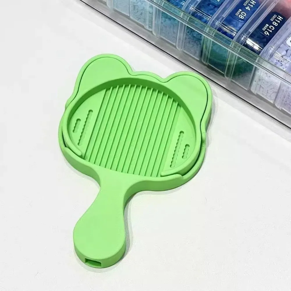 New DIY Handmade Bean Shovel Plate Mini Handheld 2.6mm Fuse Bean Shovel Cat Shape Plastic Beads Perler Bead Tool Bean Making