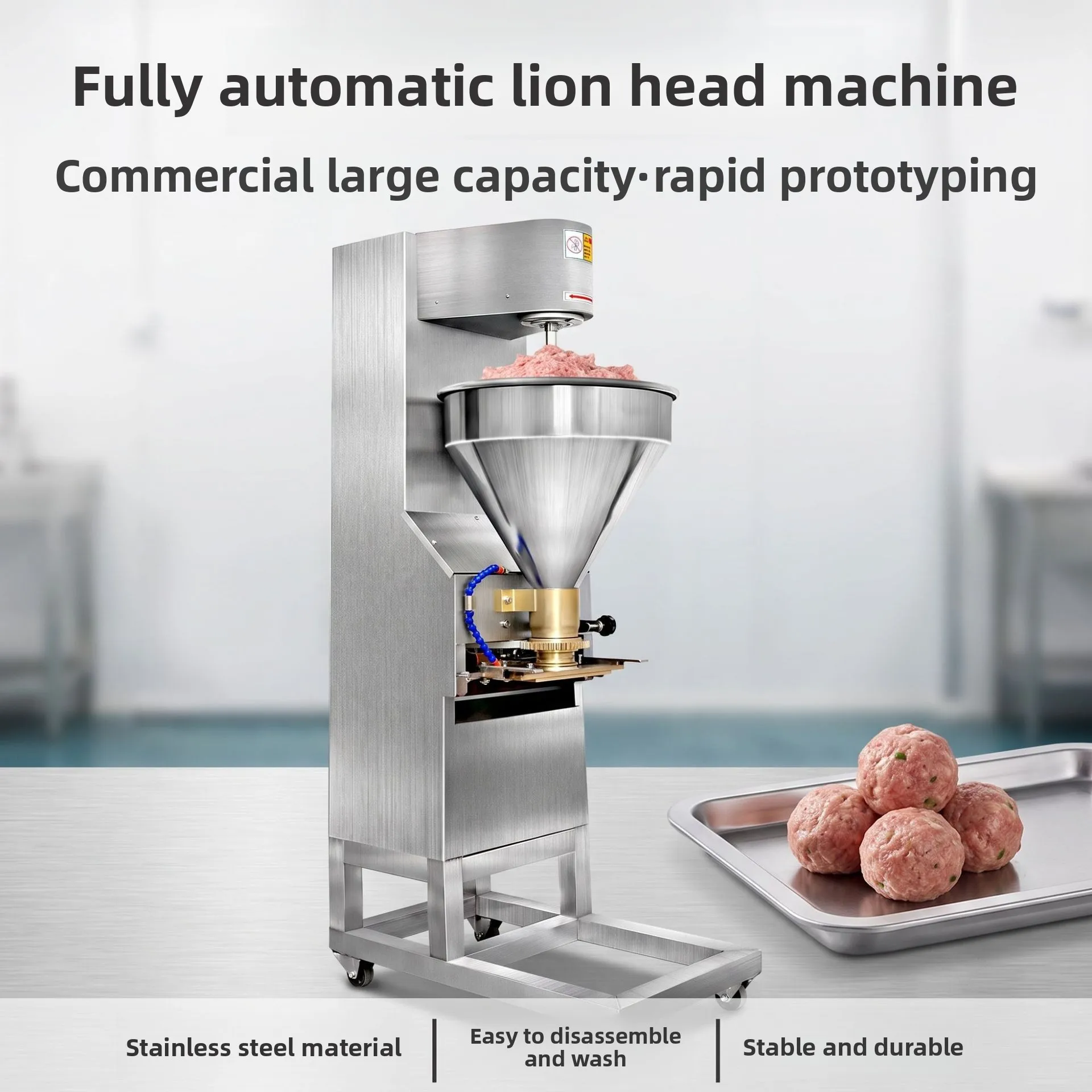 CX fully automatic stainless steel commercial lion's head fish balls and beef meatball rapid forming equipment