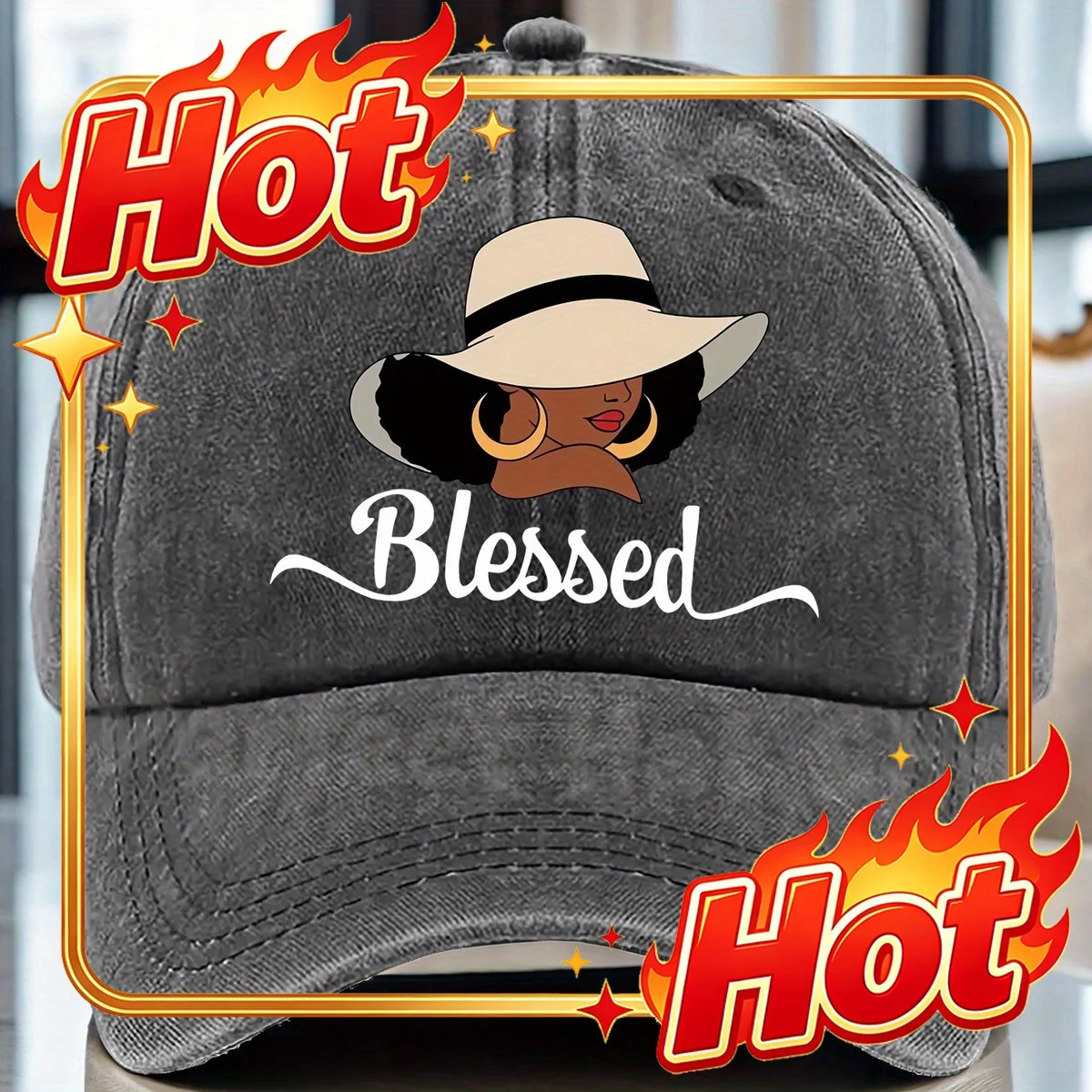 Custom Hat Women's Adjustable Baseball Cap with 