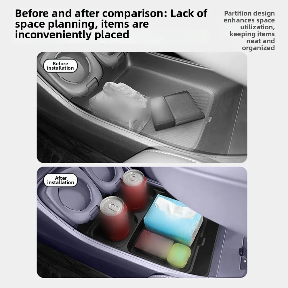 

Custom Fit Center Console Organizer for Leapmotor For B10 2025 TPE Construction Keeps Items Secure While Driving