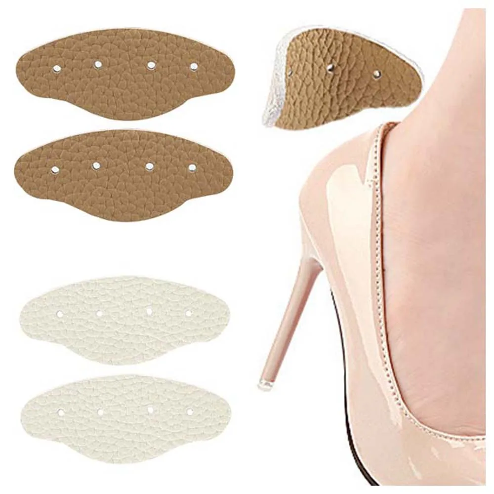 Foot Protector Sticker Cowhide Heels Pads Anti-Wear Prevent Abrasion Heel Protectors Shoes Accessories Wear-resistant