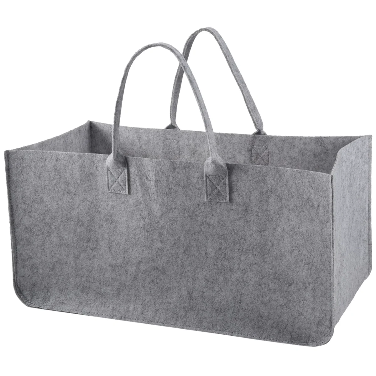 Felt Purse, Felt Storage Bag Large Capacity Casual Shopping Bag - Gray