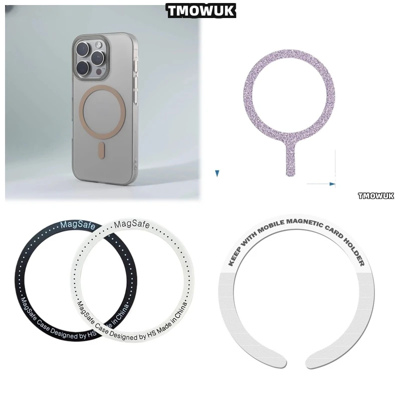 

For Xiaomi Redmi K40 K60 MIX Fold 2 3 4 Pro Ultra For Magsafe Magnetic Ring Sticker Durable Metal Wireless Charge