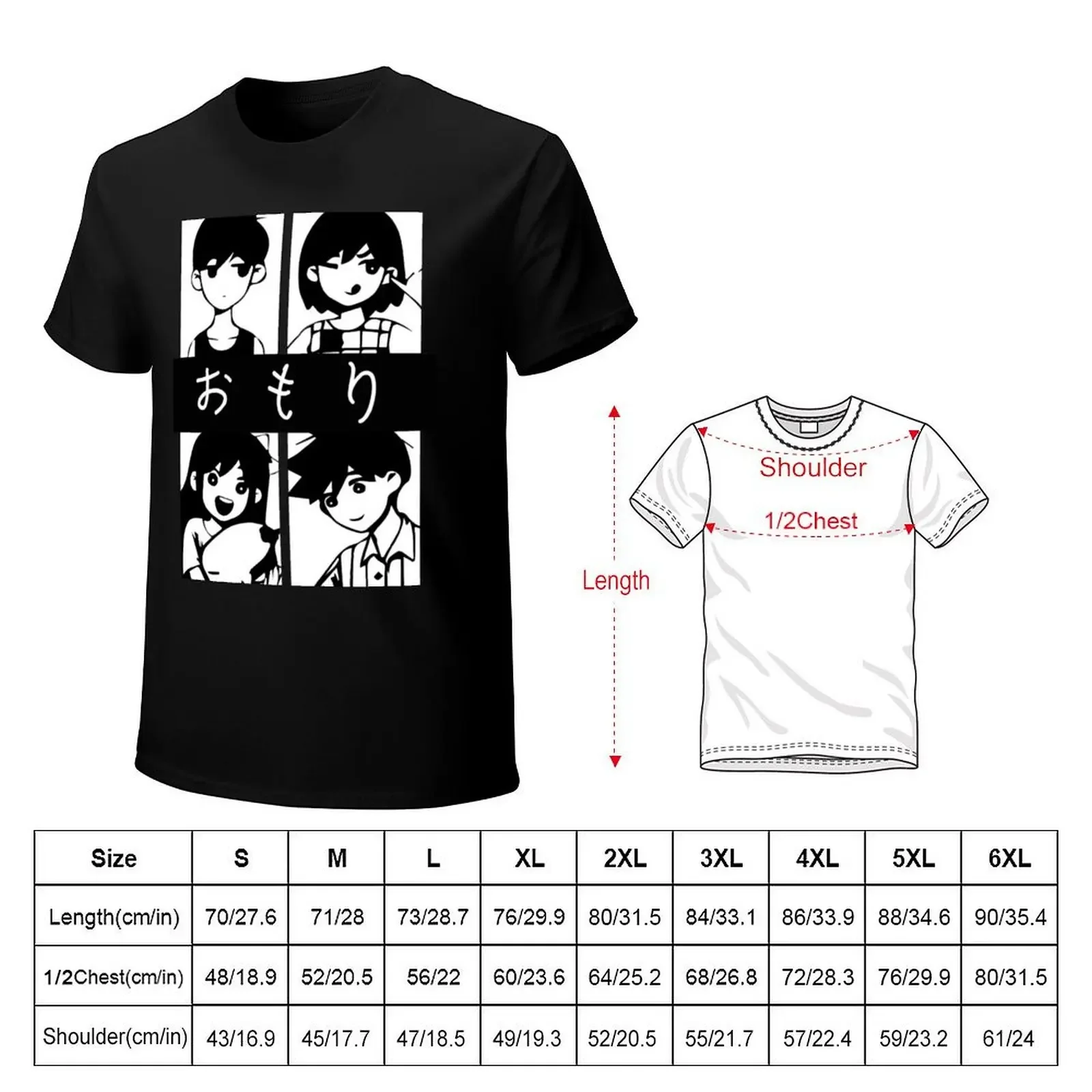 Omori (Omori, Kel, Aubrey und Hero) T-Shirt aesthetic clothes sweat mens graphic t-shirts anime