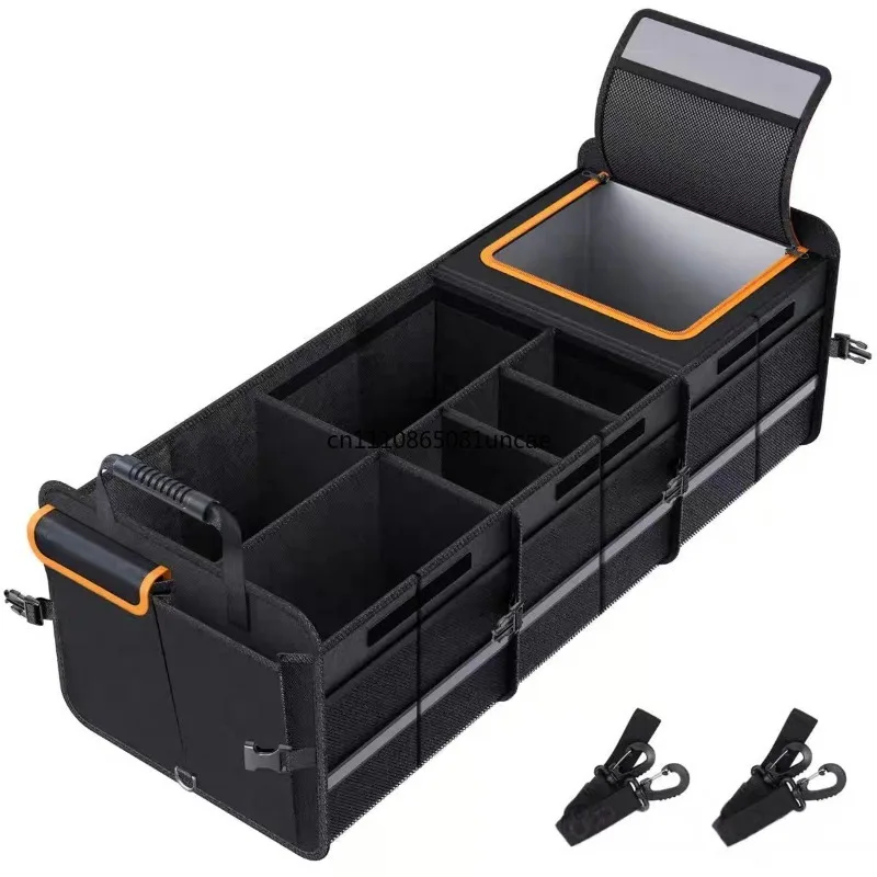 Car Trunk Storage Box Durable Large Capacity Tail Organizer Multifunctional Car Accessories Space Saving Practical Storage Tool