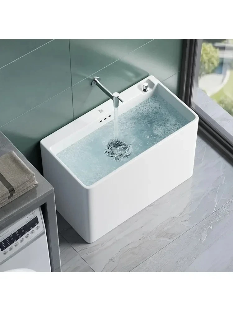 Mop Pool Home Balcony Bathroom Size Floor Mop Basin New Rectangular Wash Sink