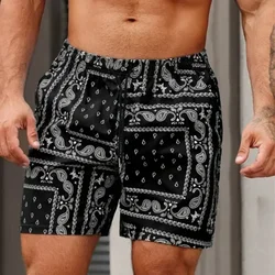 Summer Men Board Shorts Vintage Paisley Quick Drying Sport Casual Hawaii Male Beach Short Pants Trunks Man Ice Shorts Swimsuit