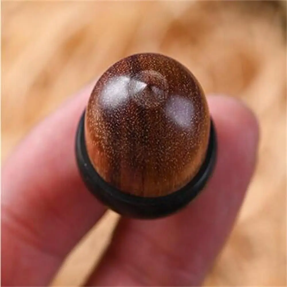 Durable Outdoor Acorn Shape Mini Sandalwood Rescue Pill Case Medicine Tablet Container Medicine Pill Box Granule Storage Box
