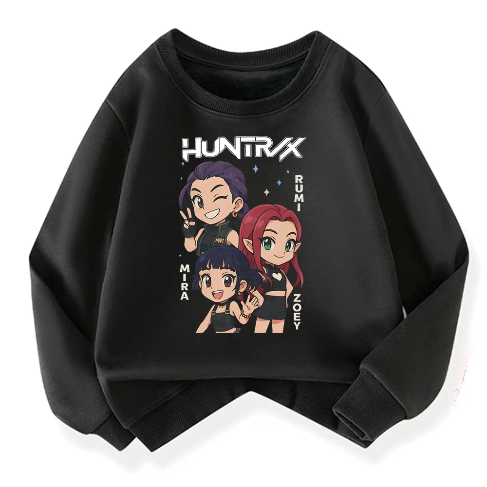 Sudadera Kpop Demon Hunter para hombre y mujer, sudaderas cálidas, ropa suave de otoño e invierno, ropa informal de algodón con dibujos animados, Tops