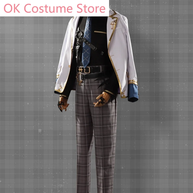 Anime! Vtuber Luxiem Ren Zotto Game Suit Gorgeous Uniform Cosplay Costume Halloween Carnival Party Outfit Men S-XXL