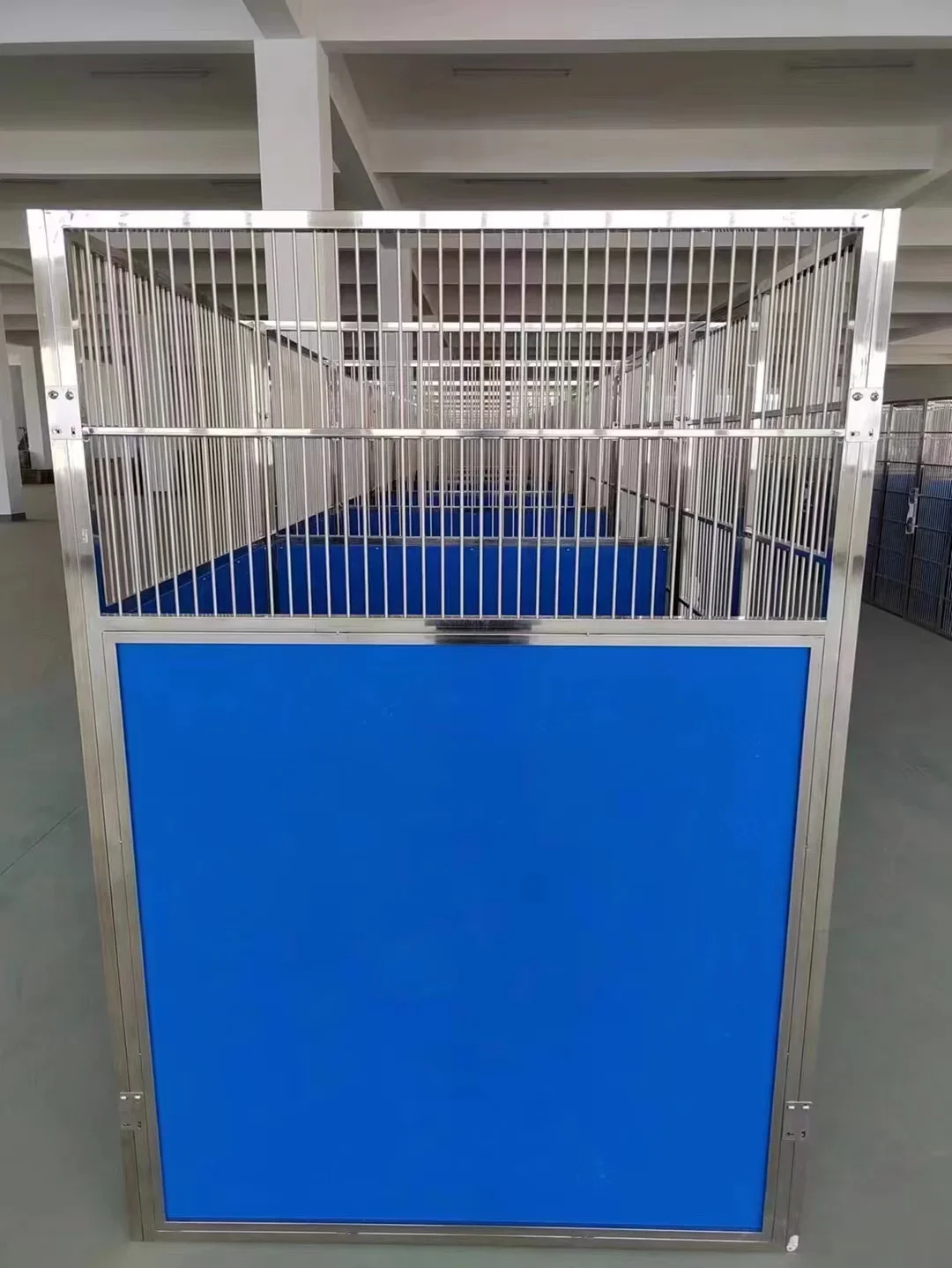 Veterinary duty modular Dog Kennel Door with rain Panel 3x4x6/3x3x6 Stainless steel outdoor house pet cage dog kennels