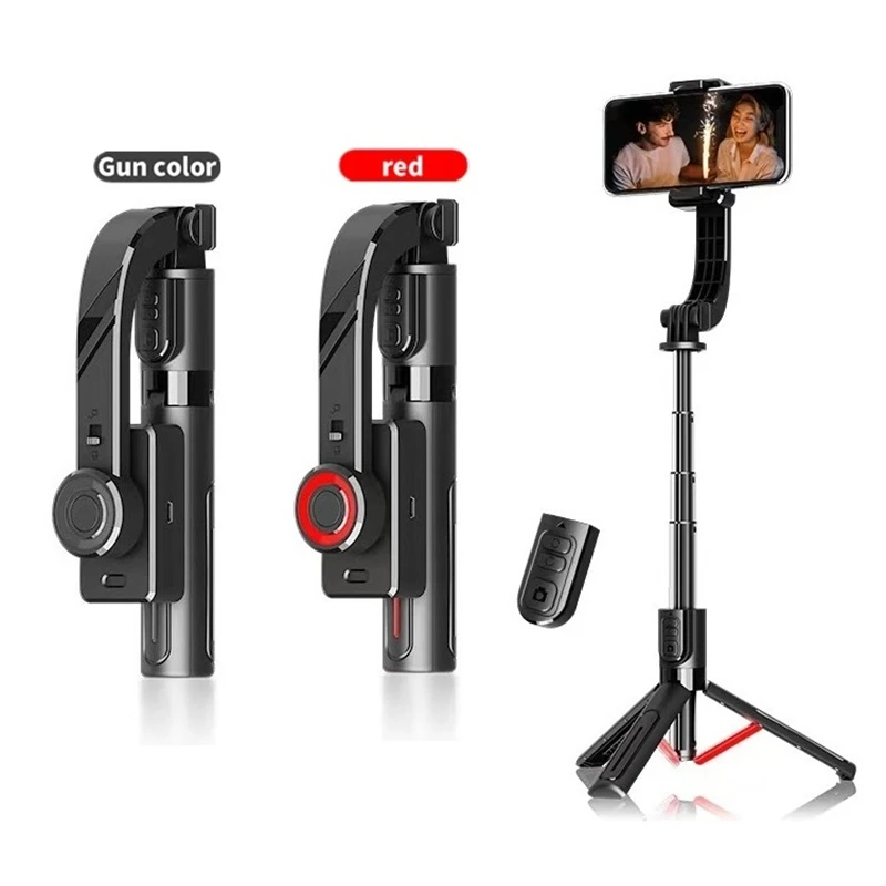 1-Axis Anti Shake Handheld Gimbals Stabilizer Smartphone Holder Mobile Tripod Remote Control for Vertical & Horizontal Shooting