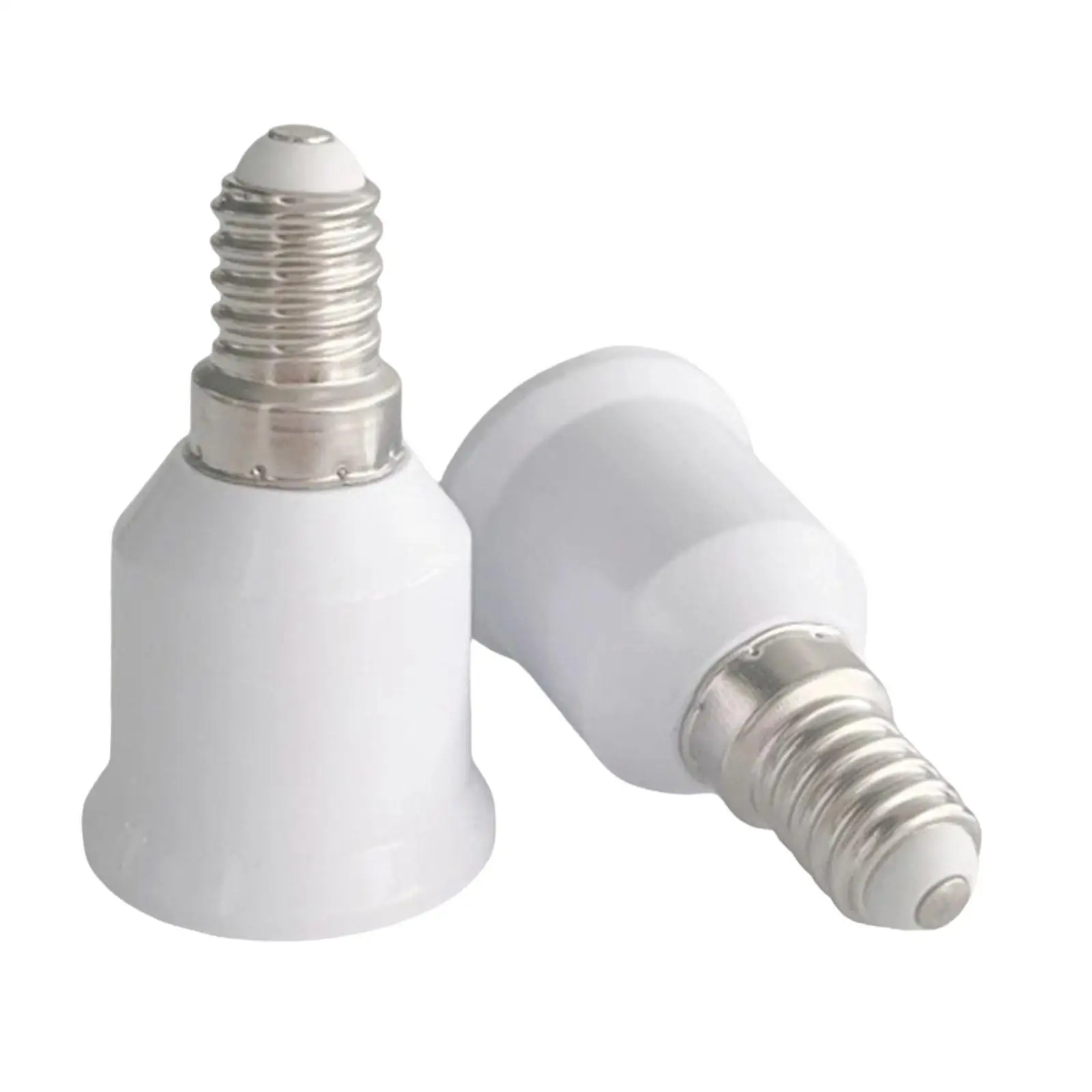 

2 адаптера для цоколя от E14 до E27, простые в установке осветительные аксессуары, профессиональный держатель лампы, прочный держатель лампы, конвертер