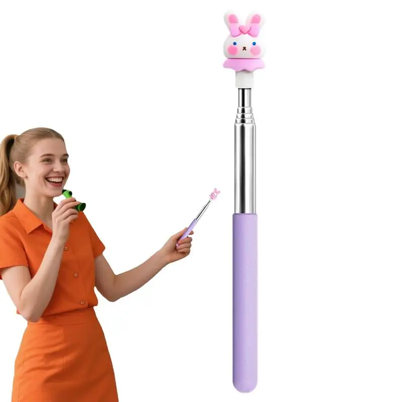 Указательная палочка для пальцев, телескопическая детская палочка-указатель, нескользящие обучающие принадлежности с героями мультфильмов, классные принадлежности для детского сада