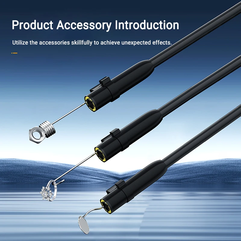 Ddcamera câmera endoscópica industrial com tela ips de 4.3 polegadas hd1080p câmera de inspeção digital ip67 à prova d'água com 8 luzes led