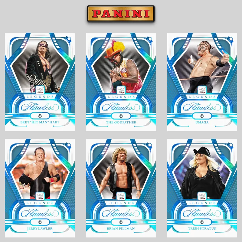 

Panini 2024 Flawless Base Legends Platinum The Godfather Umaga Jerry Lawler Diy Homemade WWE Star Trading Cards Gift Collection