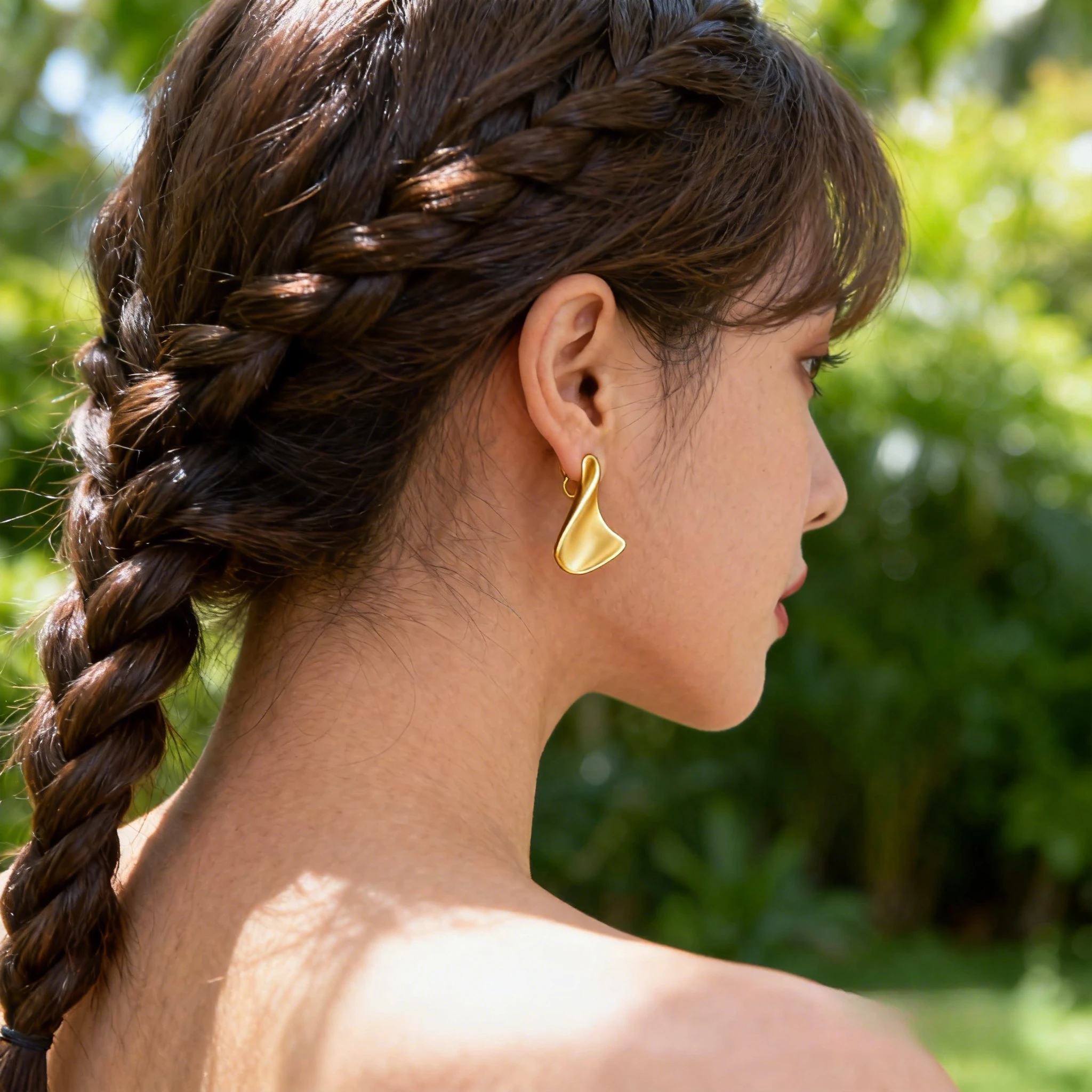 S925 الفضة إبرة المتخصصة تصميم الملتوية غير النظامية وأقراط النسخة الكورية الجديدة من غير النظامية مجوهرات للنساء 2026 هدية الولايات المتحدة #2