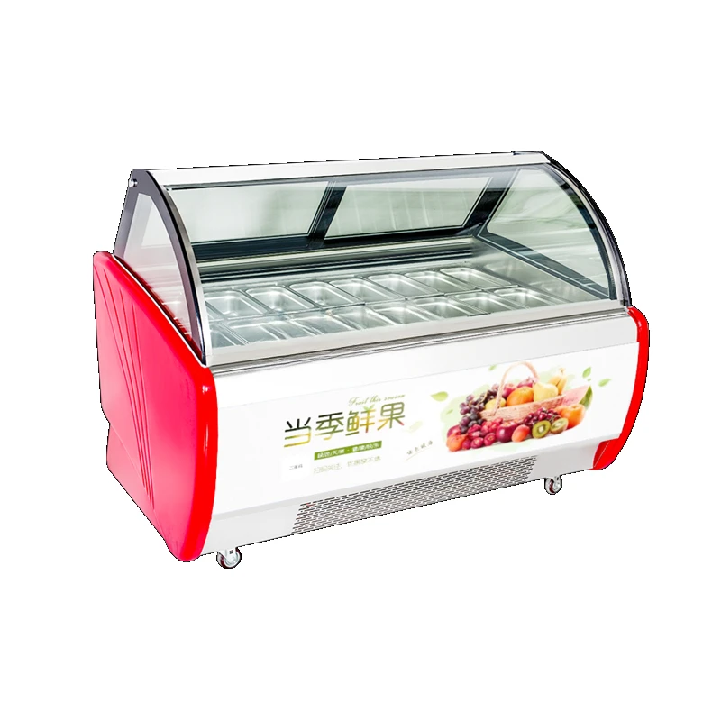 Vertical Popsicle Gelato Display Refrigerator Freezers Countertop Fast Frozen Food Ice Cream Display Freezer Fridges Showcase