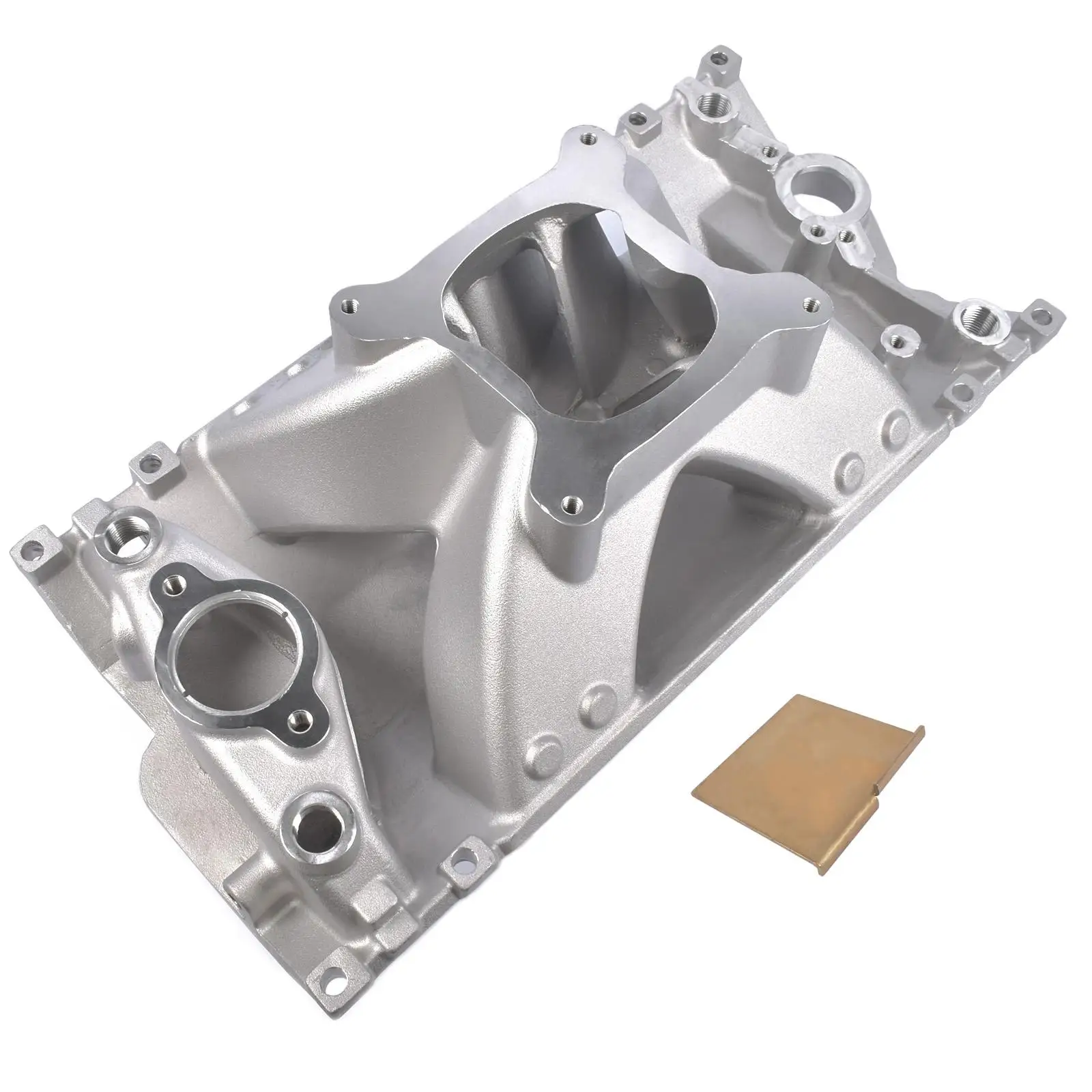 AP02 For SBC CHEVY High Rise Aluminum Vortec Single Plane Intake Manifold 350