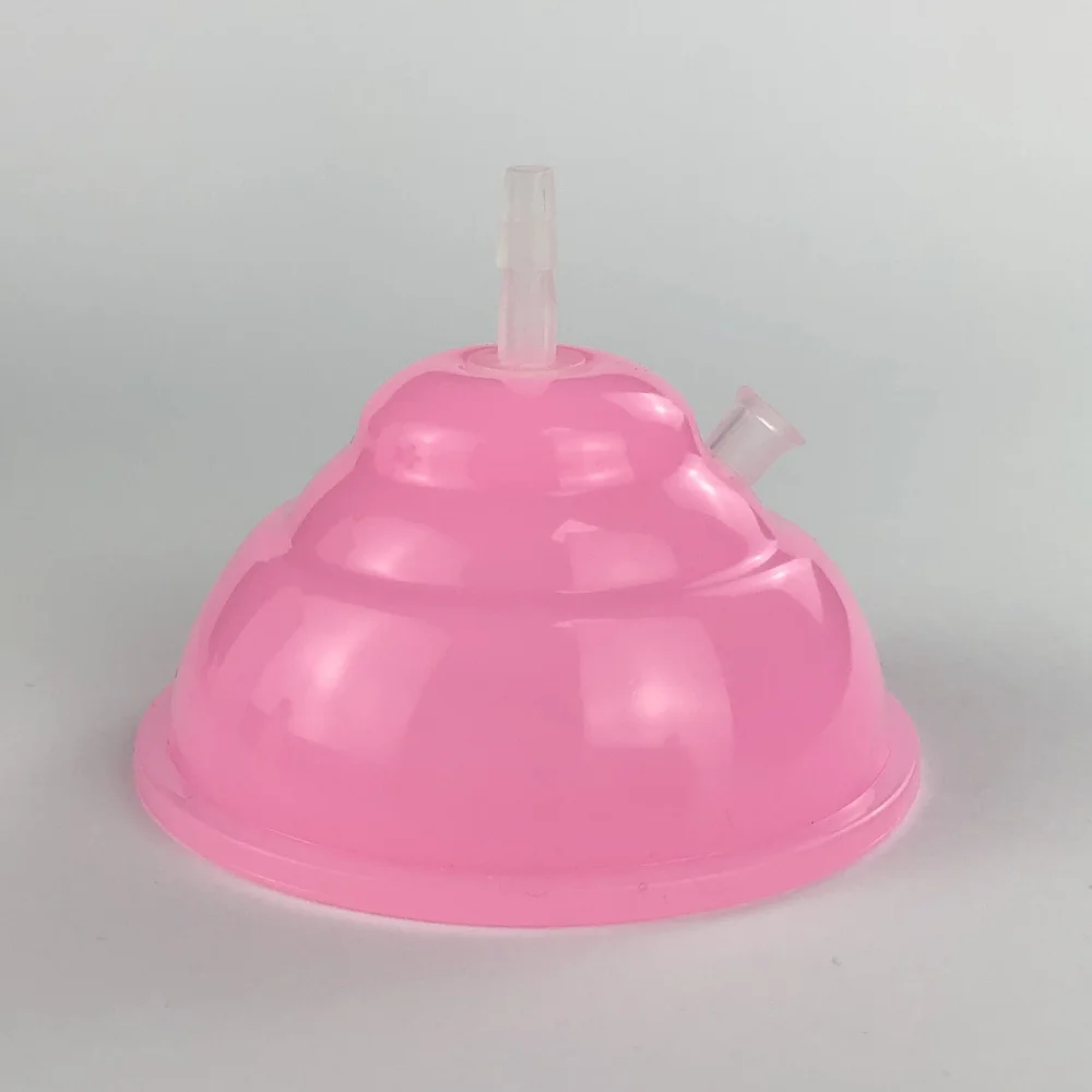 Ventouses O3 en silicone souple, 2 pièces/lot, avec ports d'entrée et de sortie d'ozone