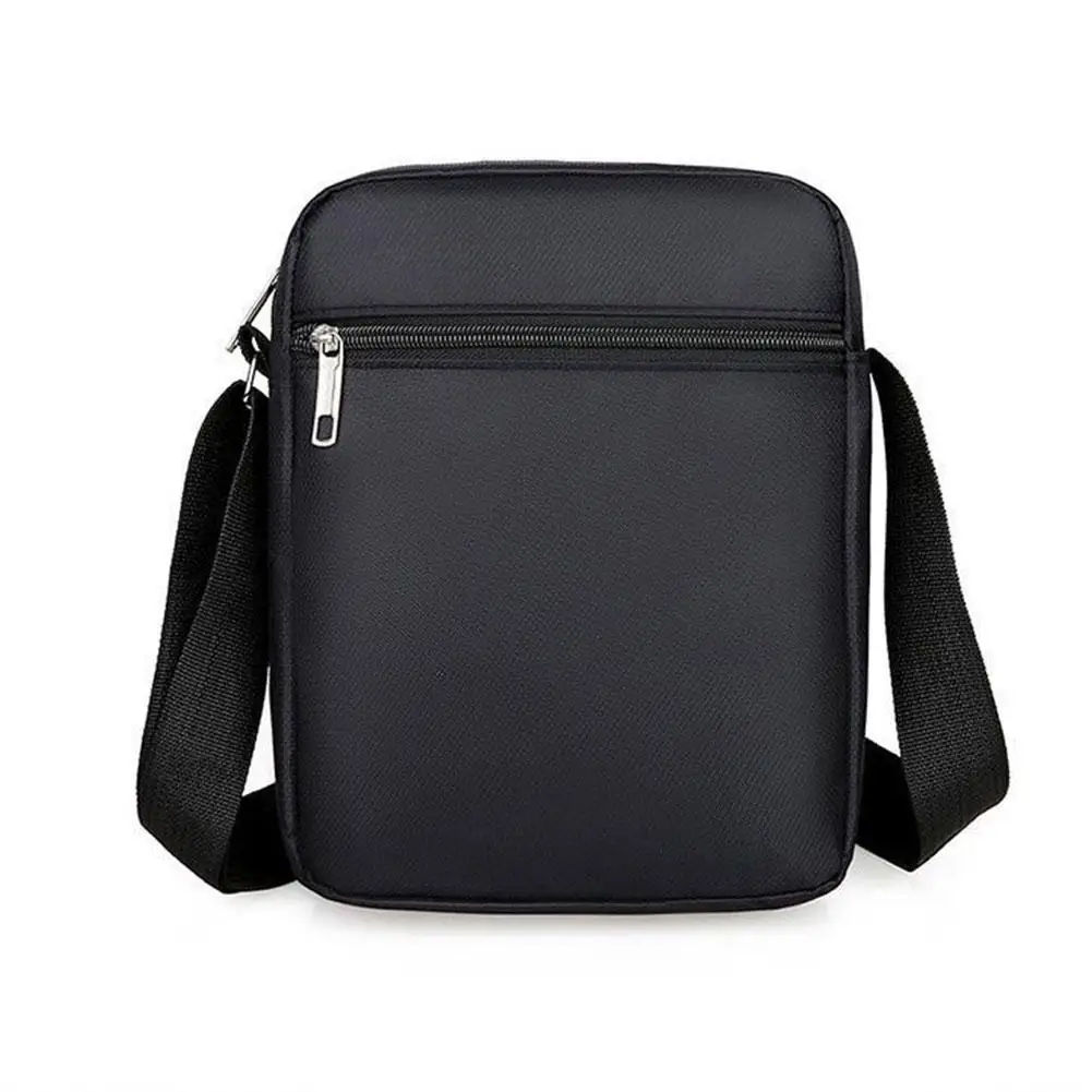 Bolso de hombro para hombre, bandolera informal de tela Oxford impermeable con bolsillo con cremallera, a la moda, de viaje