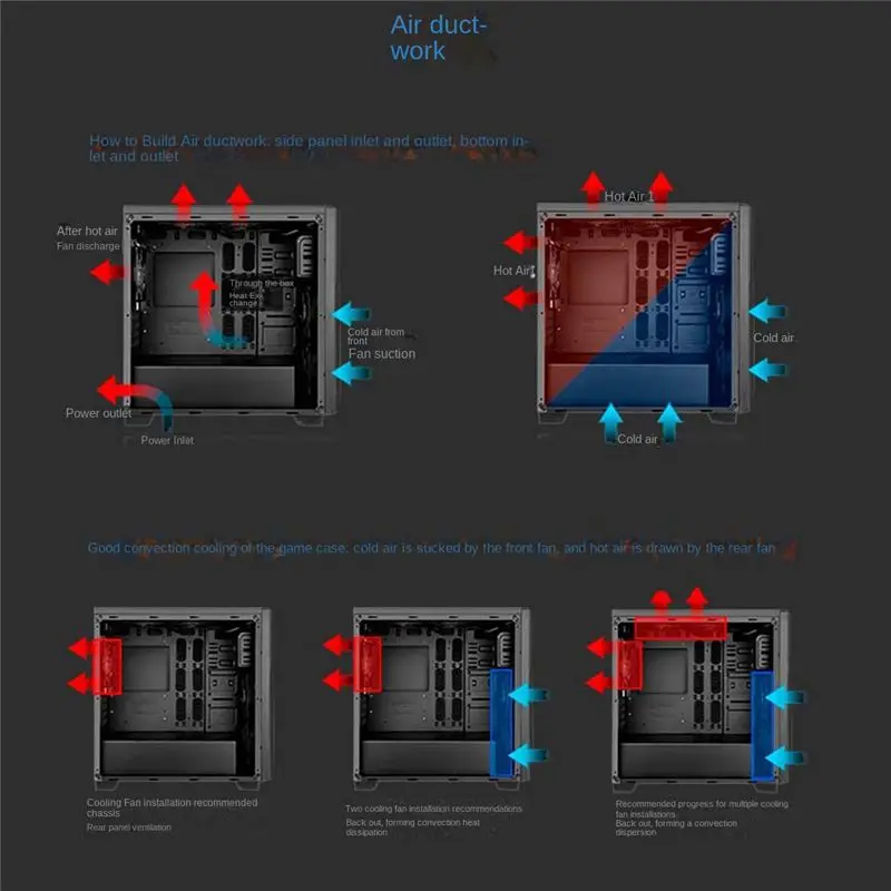 A49T 14015 Case Fan Large Air Volume Low Noise 140X140X15MM Ultra-Thin 4PIN PWM 14CM Fan
