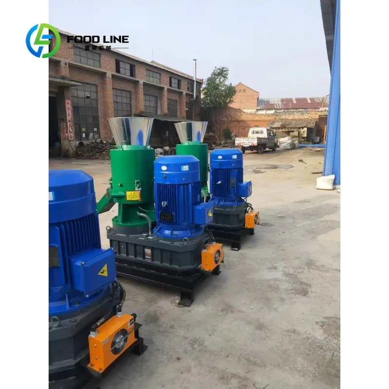 Custom H‑shape flat‑mold pellet press pto‑driven biomass granulating device for sawdust straw fuel pellet farm‑site processing
