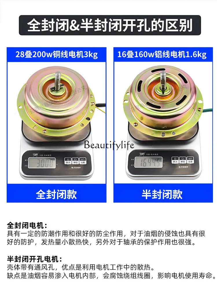 3Motor High-Power Motor Household Cooper Wires Bearing Single and Double Motor Large Suction Universal Accessories