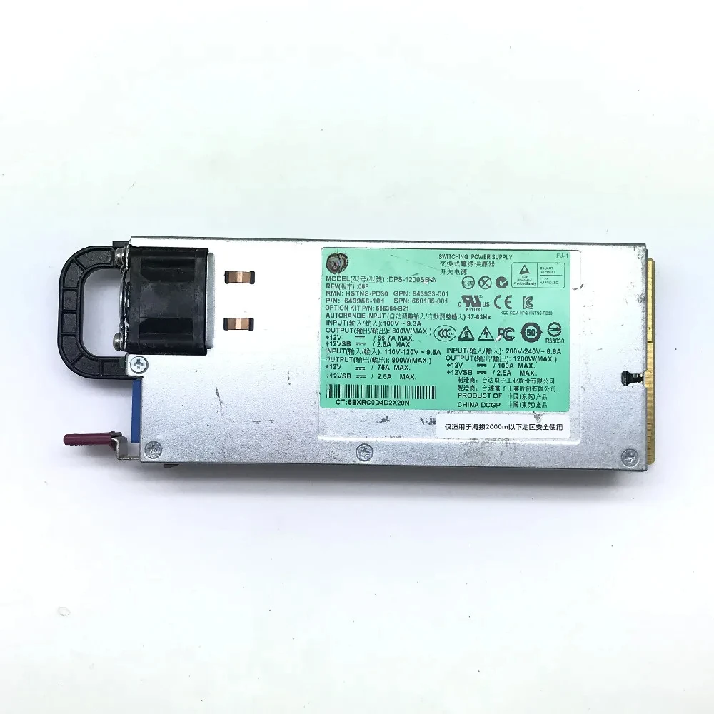 Fuente de alimentación del servidor DPS-1200SB A de 1200 W adecuada para el servidor HP DL580 GEN8