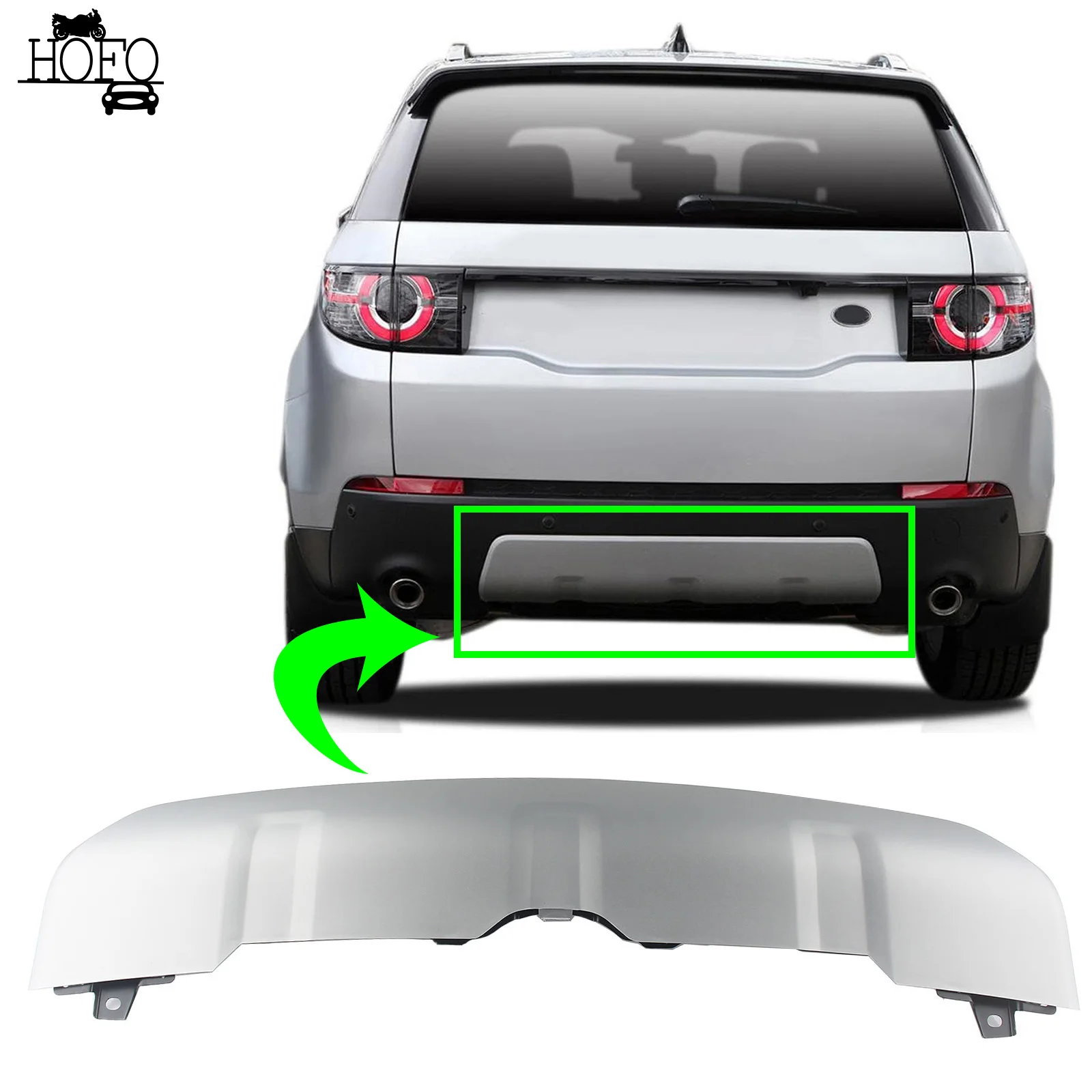 

Rear Bumper Board Skid Plate Protector Guard For Land Rover Discovery Sport L550 2015-2019 LR077790 Trailer Cover Car Auto ABS